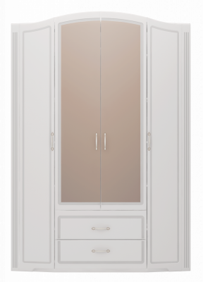 Четырехдверный шкаф для одежды с зеркалом Виктория 2 (Ижмебель)